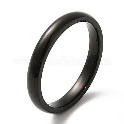 Placage ionique (ip) 304 anneaux plats en acier inoxydable, noir, taille 8, diamètre intérieur: 18 mm, 3mm