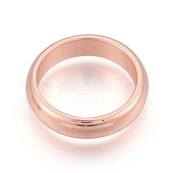 Anelli di ematite sintetica non magnetica elettrolitici, placcato oro rosa, formato: 11, 20mm