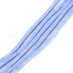 Fili di perline di agata di pizzo blu sintetico, rettangolo, 13x4.5~5x4.5~5mm, Foro: 1.4 mm, circa 28pcs/filo, 15'' (38.1 cm)