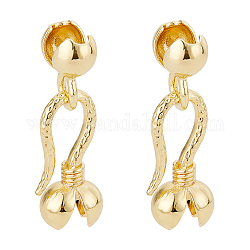 BENECREAT 10 Sets Brass S-Hook Clasps Real 18K Gold Plated Brass Hook Clasps for Bracelet Necklace Jewelry Making