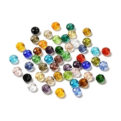 Glass Imitation Austrian Crystal Beads, Faceted, Rondelle, Mixed Color, 8x5~5.5mm, Hole: 1.2~1.5mm