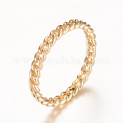 Ottone anelli cavi, oro chiaro, 16mm