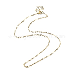 Placcatura ionica (ip) 316 collane a catena figaro in acciaio inossidabile chirurgico da donna, oro, 17.72 pollice (45 cm)