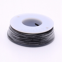 Матовый круглый алюминиевый провод, с катушкой, чёрные, 12 датчик, 2 мм, 5.8 м / рулон