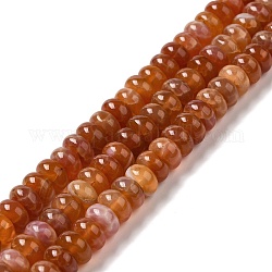 Naturelles feu crépitent agate perles brins, rondelle, 10.5~11x5.5~6mm, Trou: 1mm, Environ 68 pcs/chapelet, 15.43 pouce (39.2 cm)