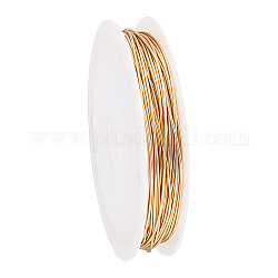 PH PandaHall 18K Gold Plated Copper Wire, 20 Gauge Jewelry Wire 0.8mm Craft Wire Golden Beading Wire Tarnish Resistant Wire for DIY Crafts Jewelry Making Wrapping Sculpting, 32 FT /10.9 Yards