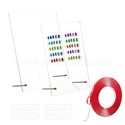 Акриловая пластина для дисплея olycraft, для diy clear display box, прямоугольник, разноцветные, 21x14.5x0.3 см