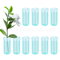Kunststoff-Blumenwasserrohre, mit Kappe, Halten Sie den Rhizom-Hydroponikbehälter frisch, Blumenröhre für Blumenarrangements, light cyan, 4.1 cm, ca. 190 Stk. / Beutel