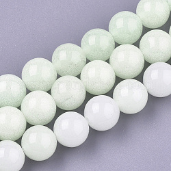 Synthetic Luminous Stone Beads Strands, Round, Honeydew, 16mm, Hole: 1.5mm, about 25pcs/strand, 