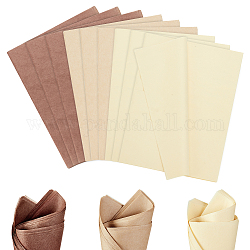 Olycraft 3bags 3 couleurs papier de soie rectangle, papier d'emballage-cadeau, couleur mixte, 502x378x0.1mm, 50 feuilles / sac, 1 sac / couleur