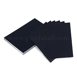 Nbeads 20 Stück leere Visitenkarten aus schwarzem Metall, 0.1 mm dickes großes Aluminium-Visitenkartenblatt für Büro-Besprechungsschreibtisch-Identitäts-DIY-Geschenkbeschilderung, 3.15×4.72 Zoll