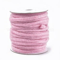 100% fil de laine fait main, rose, 3~6mm, environ 20 m / bibone 