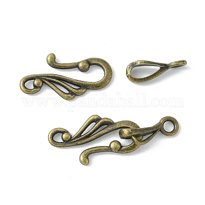 Wholesale Tibetan Style Hook and Eye Clasps 