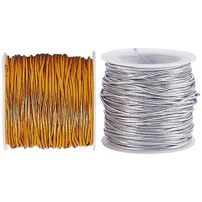 2 Rolle elastisches Polyesterband in 2 Farben&nbsp;EW-DJ0001-15-1