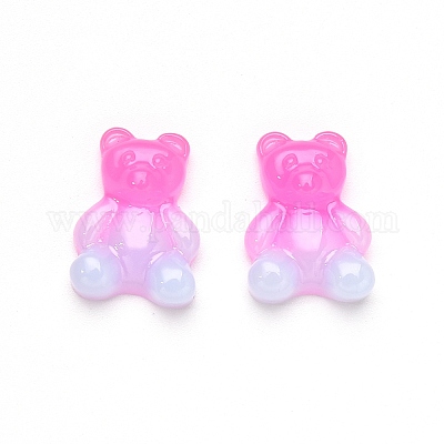  Pandahall 200Pcs Colorful Gummy Bear Cabochons with