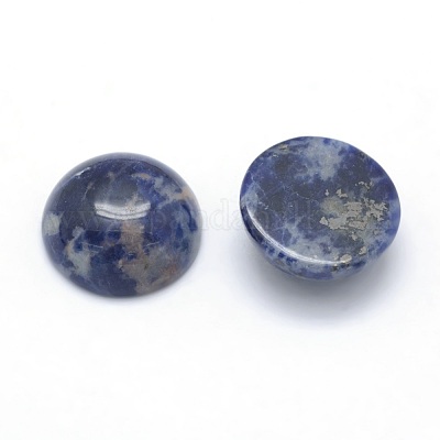 Cabochon sodalite naturale&nbsp;G-P393-R45-10MM-1