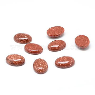 Cabochons en goldstone synthétique&nbsp;G-T020-18x25mm-22-1