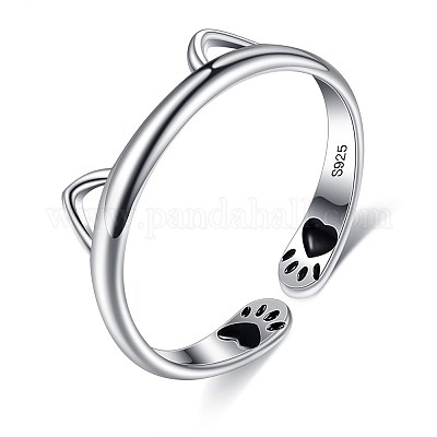 925 Sterling Silber Manschettenringe&nbsp;RJEW-BB70407-1