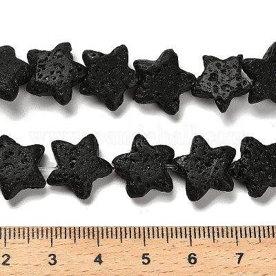Natürliche Lavasteinperlenstränge&nbsp;G-G175-I15-01-1
