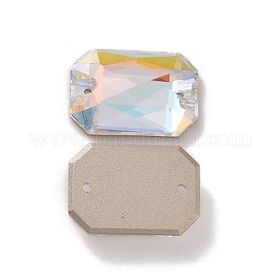 Octagon Acrylic Gems Flat Back 25x18mm 15 Pcs