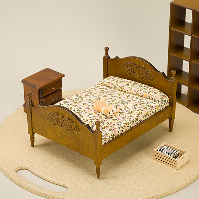 CASA BAMBOLE VINTAGE casa letti dipinti in crema X 2 letti matrimoniali