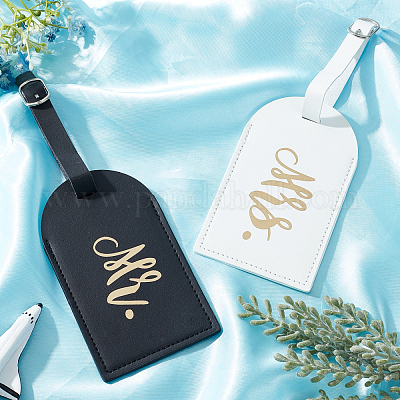 Monogram Luggage Tag, Bag Tag, Travel Tag, Suitcase Tag, PU