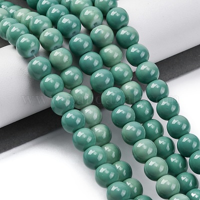 Brins de perles de verre de peinture de cuisson&nbsp;DGLA-XCP0001-21-1
