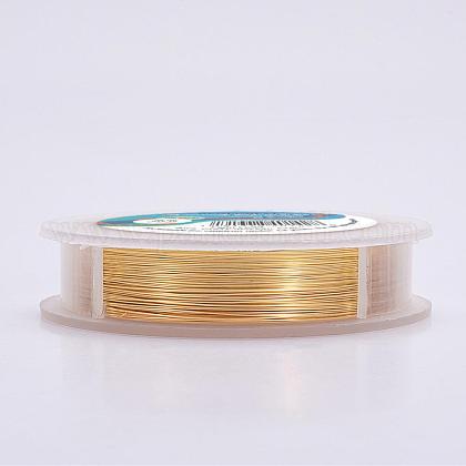 Benecreat 28gauge（0.3mm）は、銅線を作る耐変色性のライトゴールドワイヤージュエリー  100m / 109ヤード CWIR-BC0001-0.3mm-KCG-1