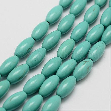 Synthetic Howlite Bead Strand G-P228-05-6x12mm-1