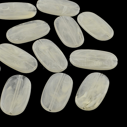 Oval Imitation Gemstone Acrylic Beads OACR-R048-25-1