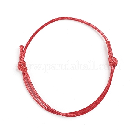 Création de bracelets en corde de polyester ciré coréen AJEW-JB00011-08-1