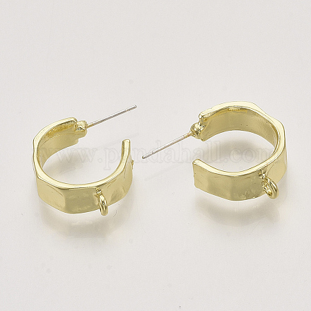 Accessoires de clous d'oreilles en alliage PALLOY-S121-243-1