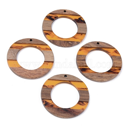 Resin & Walnut Wood Pendants RESI-R428-02A-1