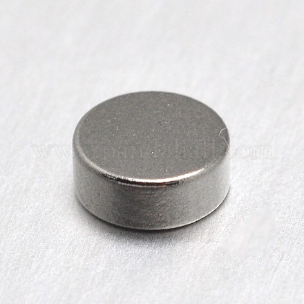 小さな円形の磁石  ボタンマグネット  強力な磁石の冷蔵庫  プラチナ  6x2mm FIND-I002-04C-1