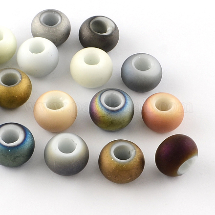 Matte perles de verre galvaniques EGLA-R105-M-1