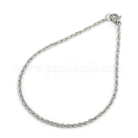 304 cadena de cuerda de acero inoxidable de moda para hacer pulsera STAS-A028-B051P-1