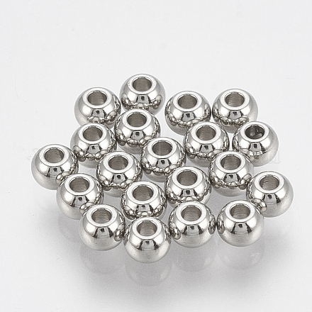 Intercalaire perles en 201 acier inoxydable X-STAS-T033-61A-1
