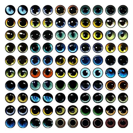 Ojos de muñeca de vidrio artesanal DOLL-PW0001-067-E09-1