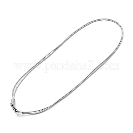 Fabricación de collar de cordón de poliéster encerado coreano NJEW-JN02992-03-1