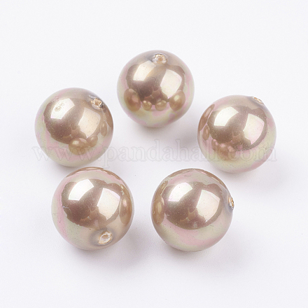 Perla de concha perlas medio perforadas BSHE-G016-16mm-08-1