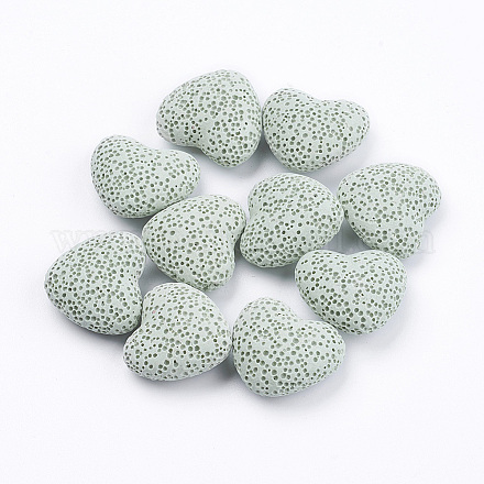 Perles de pierre de lave naturelle non cirées G-I190-A01-1