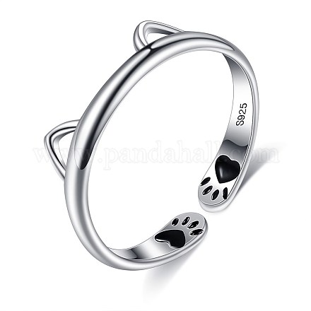 925 Sterling Silber Manschettenringe&nbsp;RJEW-BB70407-1