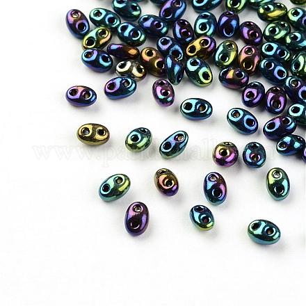 Perles de rocaille avec 2 trou X-GLAA-R159-604-1