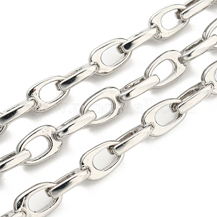 Alloy Teardrop Link Chains LCHA-K001-02P-1