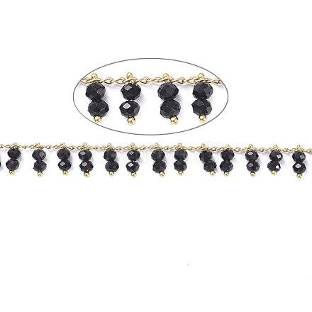 Chaînes de perles de verre faites à la main de 3.28 pied X-CHC-I006-16J-1