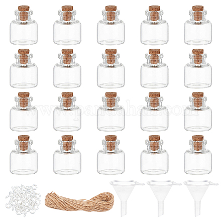 CHGCRAFT Glass Jar Glass Bottles Bead Containers AJEW-CA0001-18-1