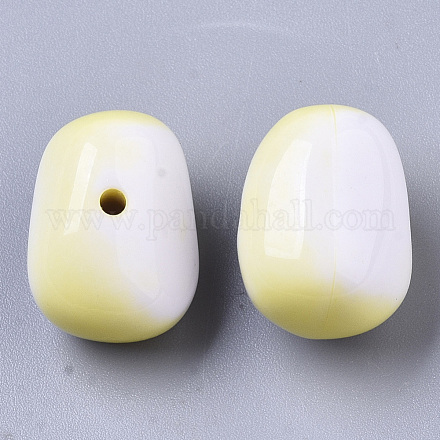 Perle acriliche opache bicolore SACR-S300-35-1