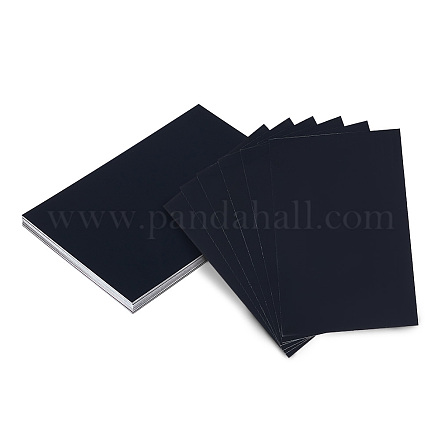 Nbeads 20 Stück leere Visitenkarten aus schwarzem Metall FIND-NB0003-88B-1