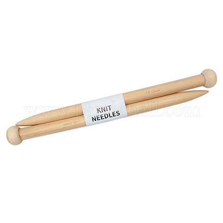 Agujas de tejer con punta de bambú SENE-PW0003-091B-1