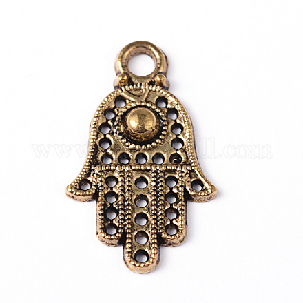 Oval with Words Tibetan Style Alloy Pendants PALLOY-ZN62544-AG-RS-1